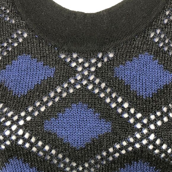 IIsli Knit Tank Dress Black Blue Soft Stretchy Petite Large Sample See Measureme - Picture 4 of 7